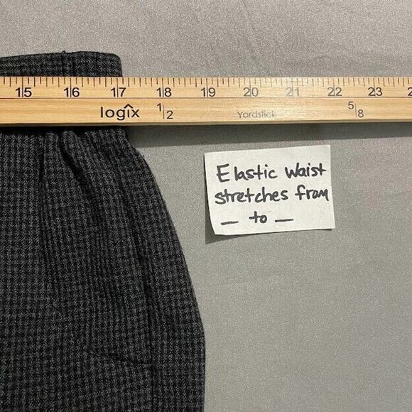 Sag Harbor Pant Plus Size 20W Houndstooth Pull on Comfort Trousers Academia Twee - Picture 9 of 13